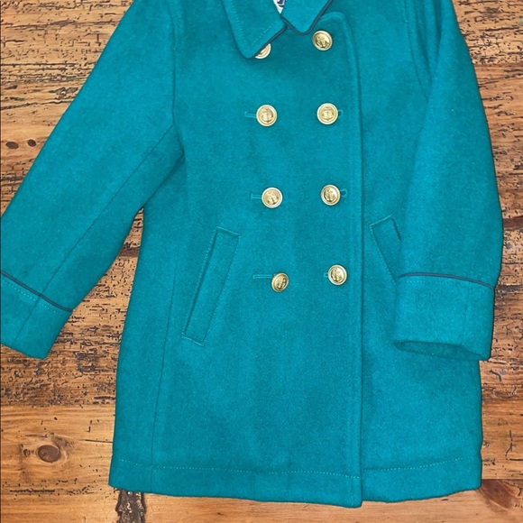 Petit Bateu coat is emerald green new without tags - Picture 2 of 7
